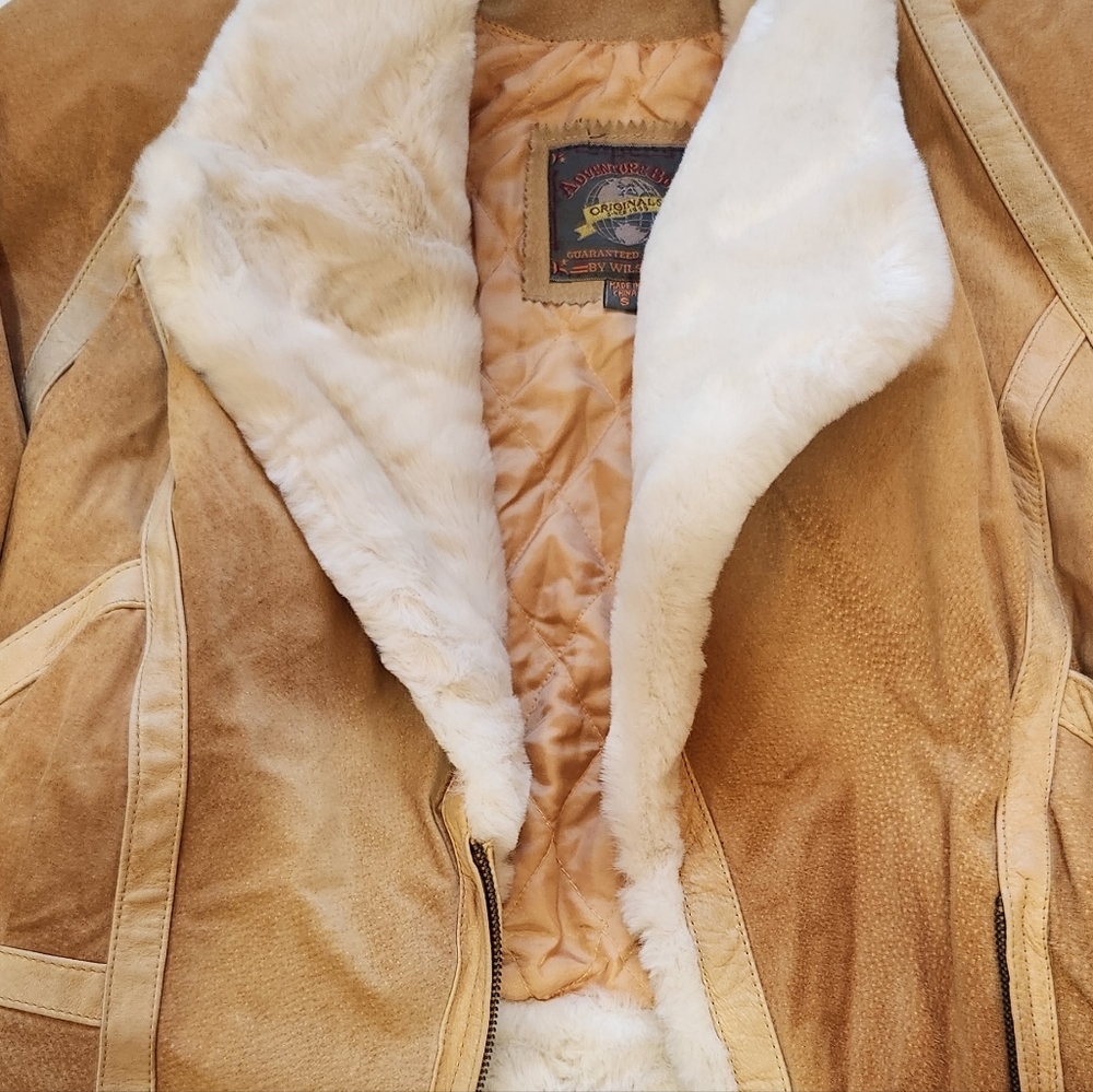 Vintage Wilson's leather tan jacket